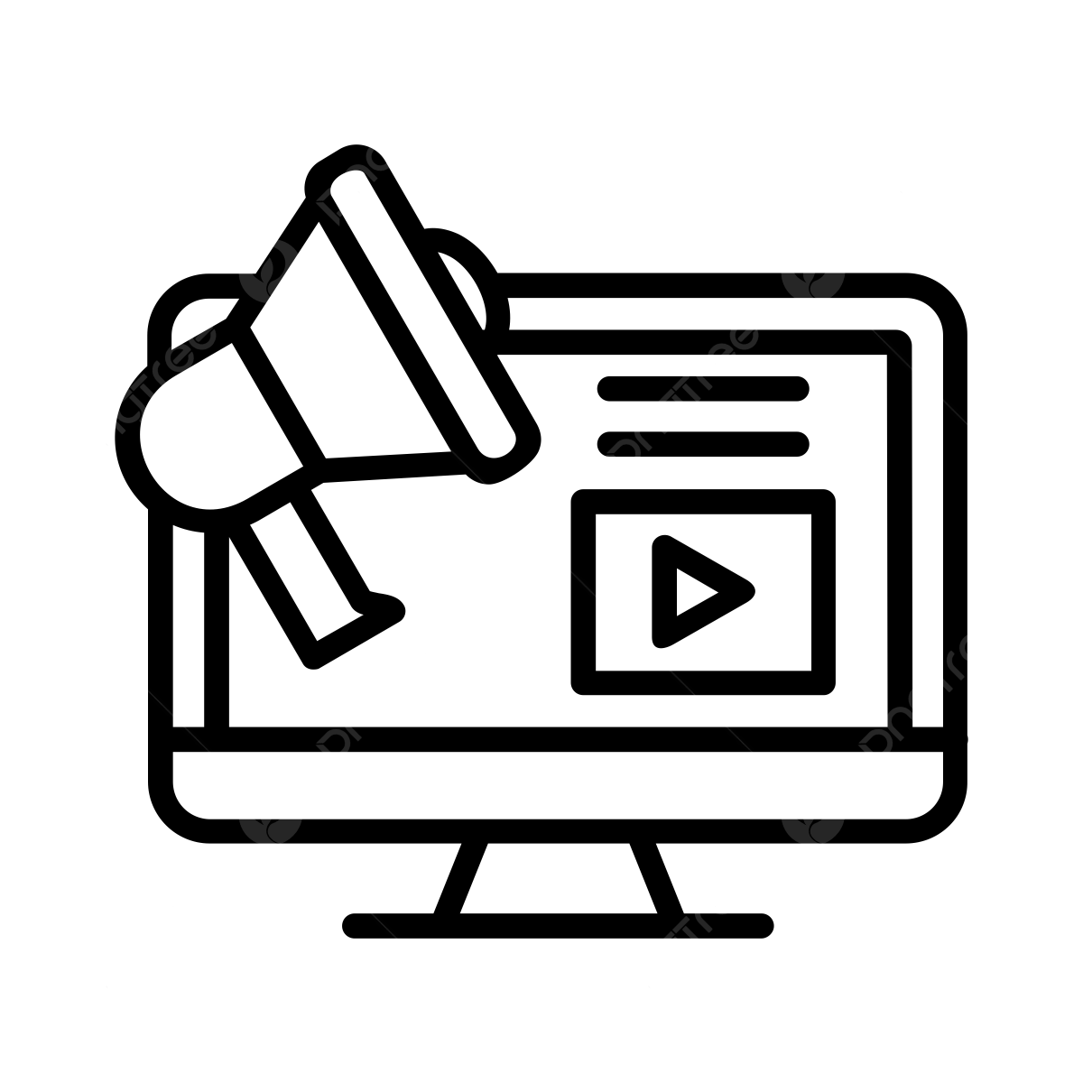 Icono de marketing digital